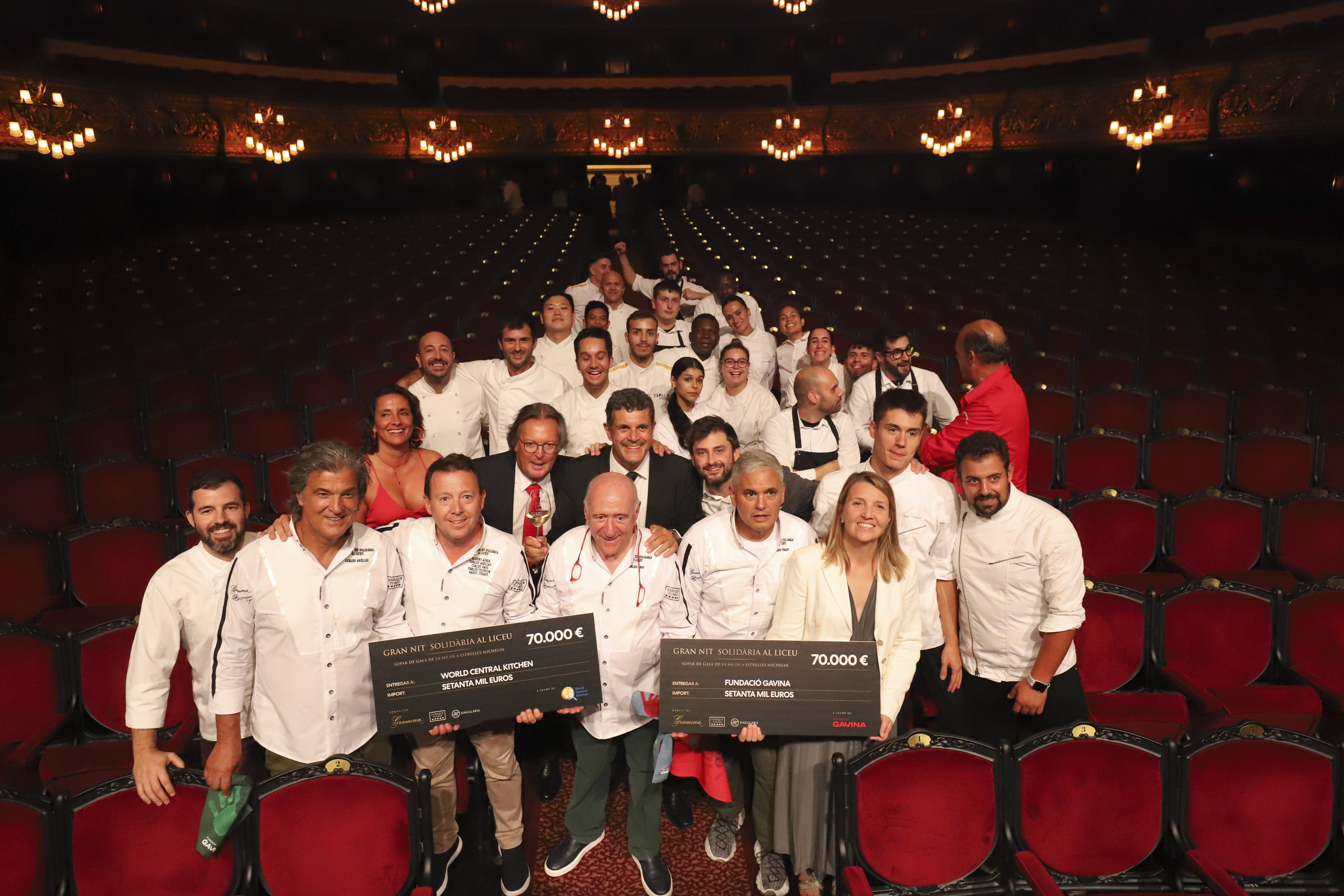 Assistents a la Gran Nit Solidària del Liceu